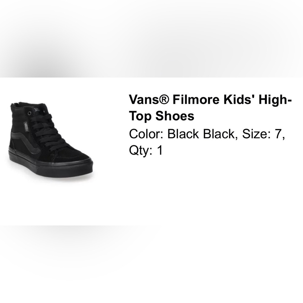 Vans Filmore Black Sneakers